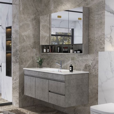 China Tops Luxury Bathroom Vanity with Mirrors Solid Wood Italian Wallmount Bathroom Vanity Cabinet Units